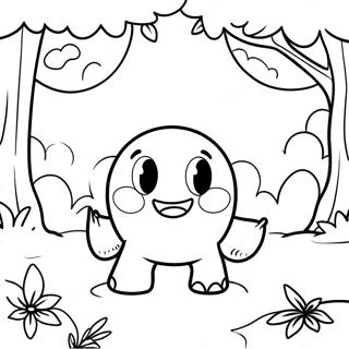 Om Nom In Een Bos Kleurplaat 104973 42666