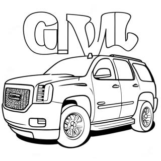 Gmc Suv Kleurplaat 105100-42760