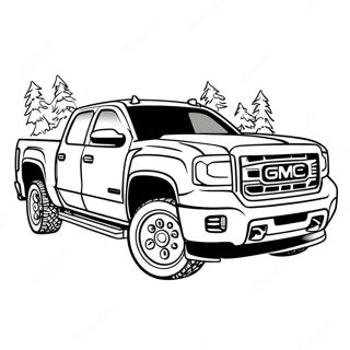 Gmc Sierra Pickup Truck Kleurplaat 105101-42762