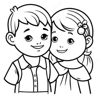 Jongen En Meisje Kleurplaat 105226-42866