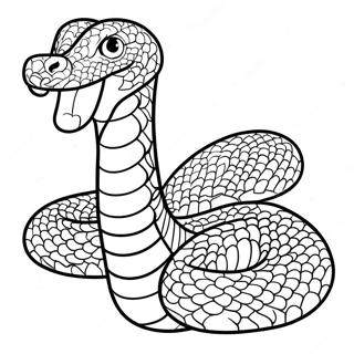 Cartoon Anaconda Slang Kleurplaat 105434 43036