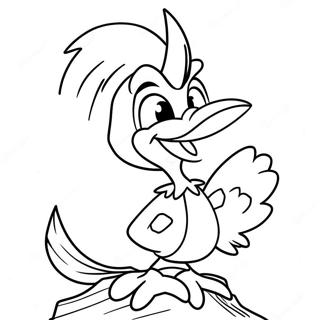 Grappige Woody Woodpecker Kleurplaat 105459-43052