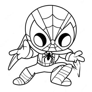 Baby Spiderman Kleurplaat 105536-43107