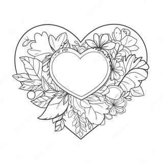 Kleurplaat Van Valentijnsdag Hart 105663-43207