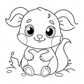 Schattige Kleurplaat Van Valentijnsdag Dieren 105665 43214