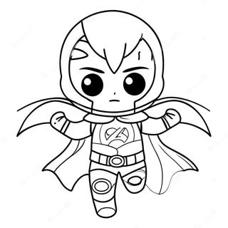 Anime Jongen In Superheld Kostuum Kleurplaat 105821-43333