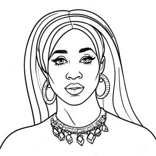 Cardi B Kleurplaten