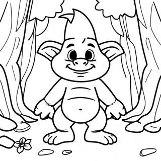 Floyd Troll In Een Magisch Bos Kleurplaat 106339-43741
