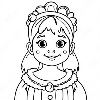 Cindy Lou Who In Feestelijke Outfit Kleurplaat 106439 43812