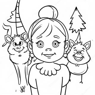 Cindy Lou Who Met Whoville Vrienden Kleurplaat 106442 43823