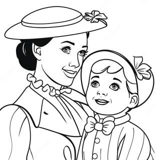 Kleurplaat Van Mary Poppins Met Bert 106491-43855