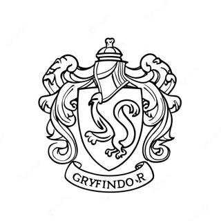 Kleurplaat Van Het Gryffindor Embleem 106515-43866