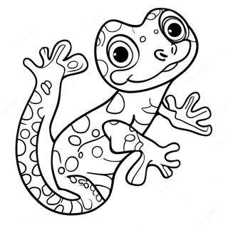 Speelse Gecko Kleurplaat 106568 43917