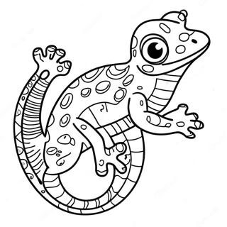 Speelse Gecko Kleurplaat 106568 43920