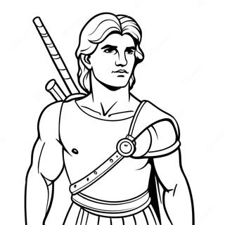 Kleurplaat Van Dappere David Met Een Slingshot 106671 44000