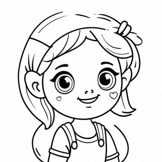 Schattige Ela Personage Kleurplaat 106797-44091