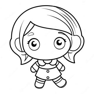 Schattige Ela Personage Kleurplaat 106797-44092