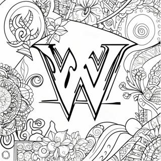 Wwe Logo Kleurplaat Kleurplaten