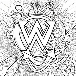 Wwe Logo Kleurplaat Kleurplaten