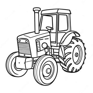 Cartoon Case Tractor Kleurplaat 107054-44297
