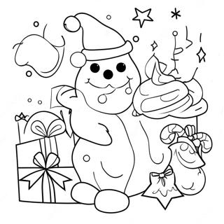 Feestelijke Optelling Kerst Kleurplaat 107129-44353