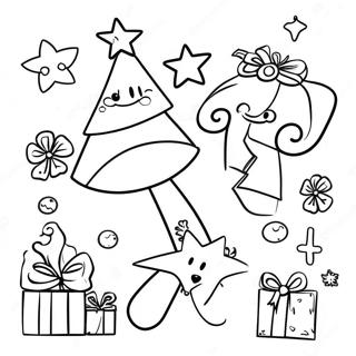 Vriendelijke Vermenigvuldiging Kerst Kleurplaat 107131-44363