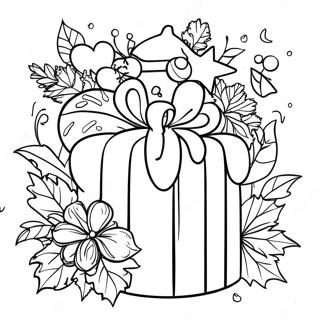 Vrolijke Deling Kerst Kleurplaat 107132 44366