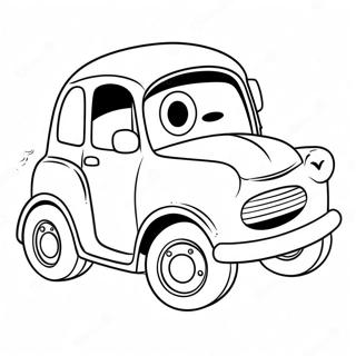 Schattige Cartoon Auto Kleurplaat 107154 44376