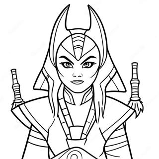 Ahsoka Tano Kleurplaten