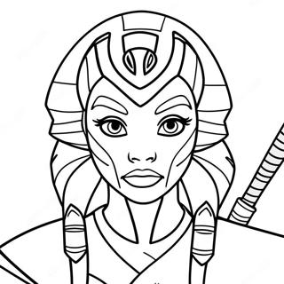 Ahsoka Tano Kleurplaat 107254-44450