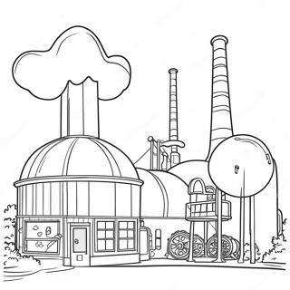 Willy Wonkas Kleurrijke Fabriek Kleurplaat 107281-44476