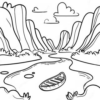 Chocolade Rivier Avontuur Kleurplaat 107282-44477