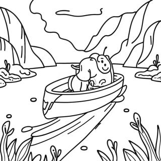 Chocolade Rivier Avontuur Kleurplaat 107282-44478