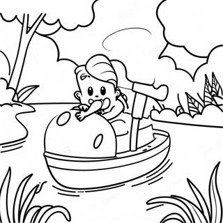 Chocolade Rivier Avontuur Kleurplaat 107282-44480