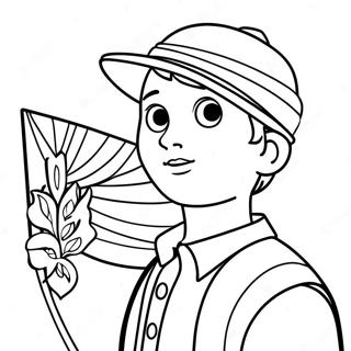 Avontuurlijke Samuel Kleurplaat 107358-44536