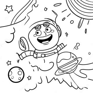 Gekke Woensdag Ruimte Avontuur Kleurplaat 107413-44586