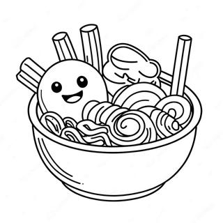 Blije Ramen Personages Kleurplaat 107616-44739