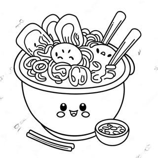 Blije Ramen Personages Kleurplaat 107616-44740