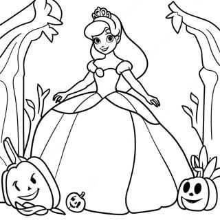 Disney Prinses Halloween Kleurplaten