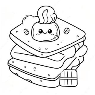 Chocoladeachtige Smores Traktaties Kleurplaat 108076-45100