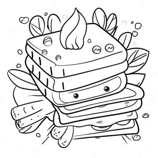 Smores Ingredienten Kleurplaat 108078-45106