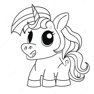 Schattige Pop It Eenhoorn Kleurplaat 108128-45140