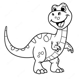 Blije Pop It Dinosaurus Kleurplaat 108129-45144