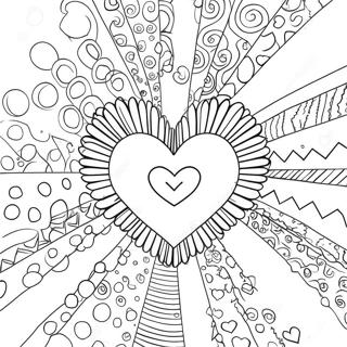 Speelse Pop It Hart Kleurplaat 108130-45146