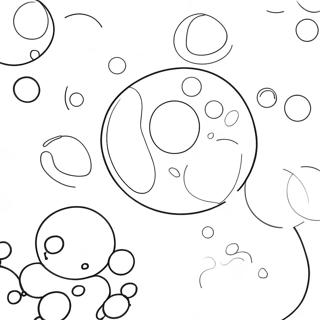 Kleurige Bellen Die In De Lucht Drijven Kleurplaat 108179-45175