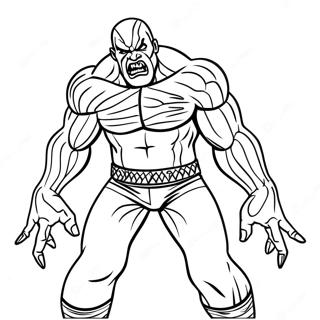 Wwe The Fiend In Actie Kleurplaat 108337-45302