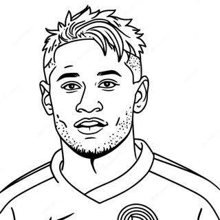 Neymar Psg Kleurplaat 108436-45371