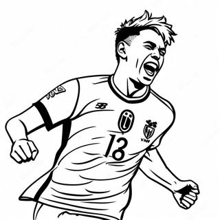 Neymar Viert Een Doelpunt Kleurplaat 108438-45377