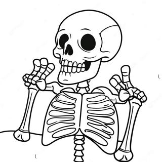 Sarcastische Skelet Donkere Humor Kleurplaat 108464 45397