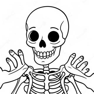 Sarcastische Skelet Donkere Humor Kleurplaat 108464 45400